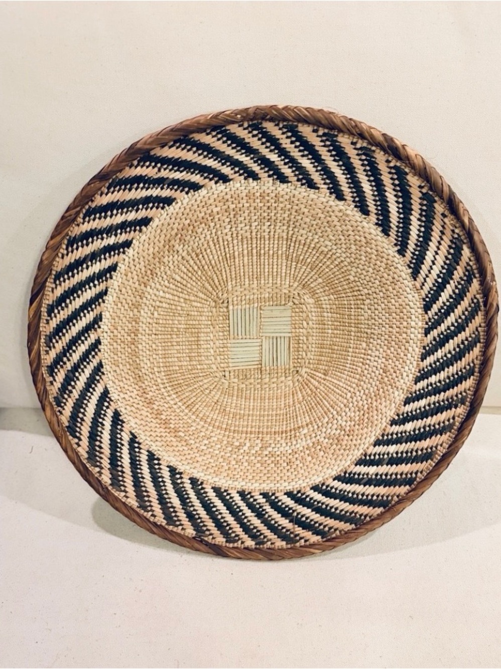 One of a Kind! NEW Woven Basket. Made by Binga people of Zambia Zimbabwe Africa